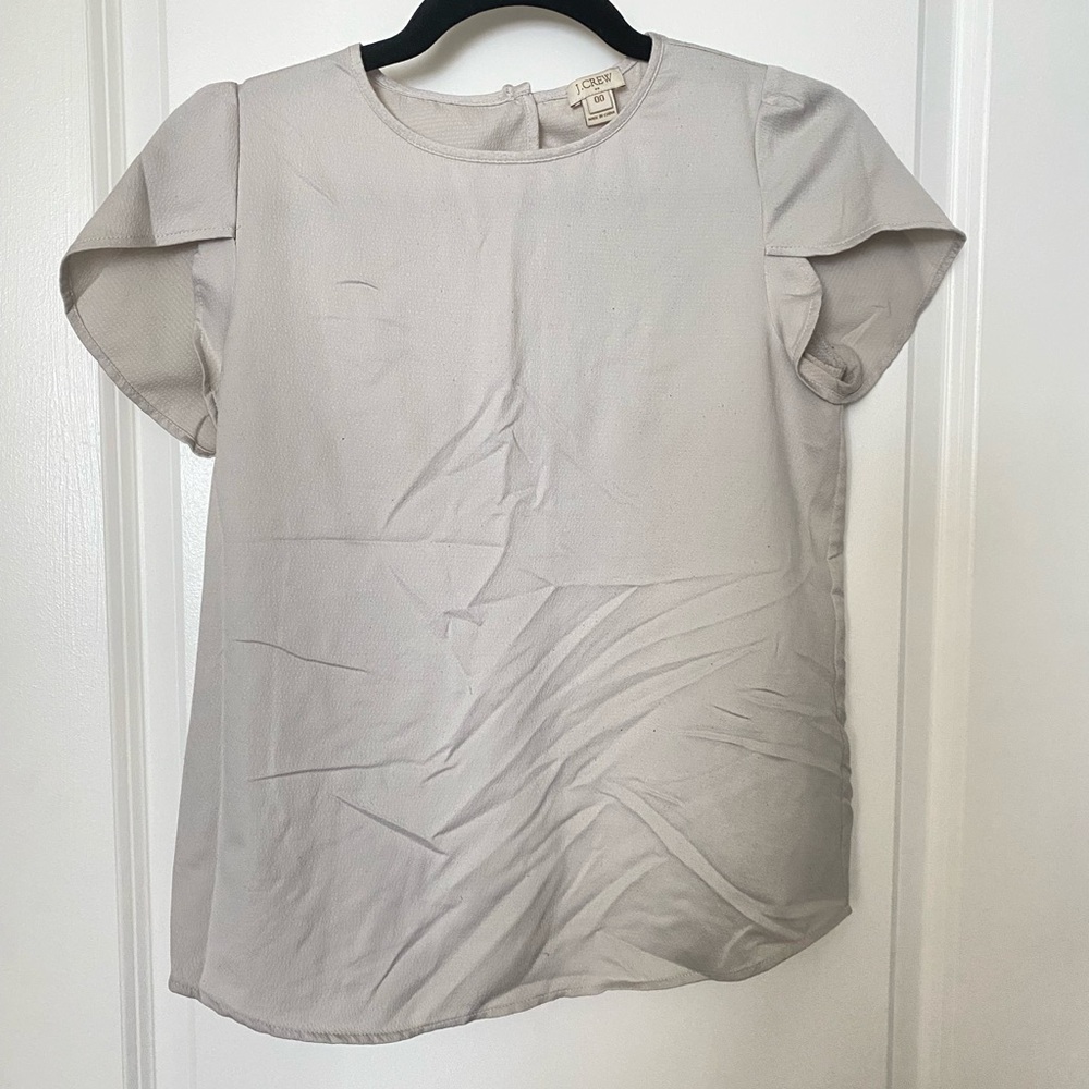 J. Crew Flutter Sleeve Shirt